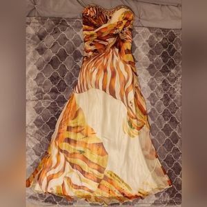 Tony Bowls Evening Multi-Colored Prom Dress